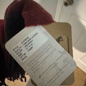 inca fashion red and gray scarf